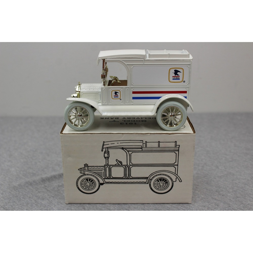 ERTL 1913 Model‎ T Delivery Bank USPS White 9532 Die-Cast Metal Limited Edition